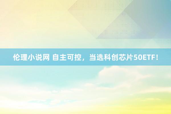 伦理小说网 自主可控，当选科创芯片50ETF！