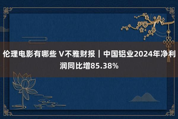 伦理电影有哪些 V不雅财报｜中国铝业2024年净利润同比增85.38%