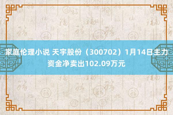 家庭伦理小说 天宇股份（300702）1月14日主力资金净卖出102.09万元