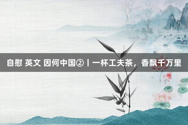 自慰 英文 因何中国②丨一杯工夫茶，香飘千万里