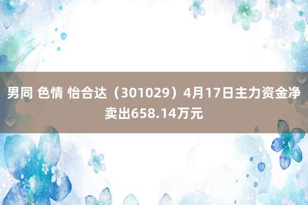 男同 色情 怡合达（301029）4月17日主力资金净卖出658.14万元